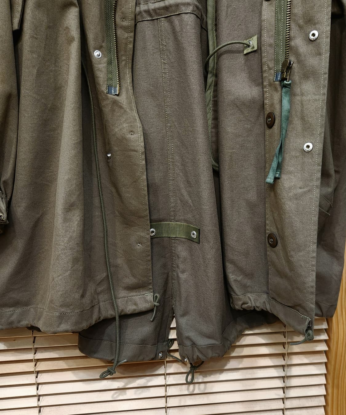 (새상품)Fudge Store 피쉬테일 오버핏 야상 개파카 상품이미지2