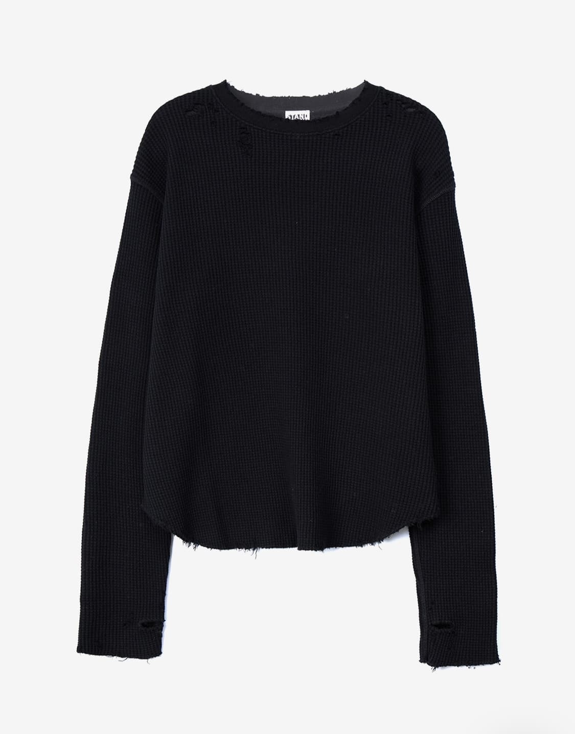 StandAlone Distressed Waffle T-shirt 상품이미지2