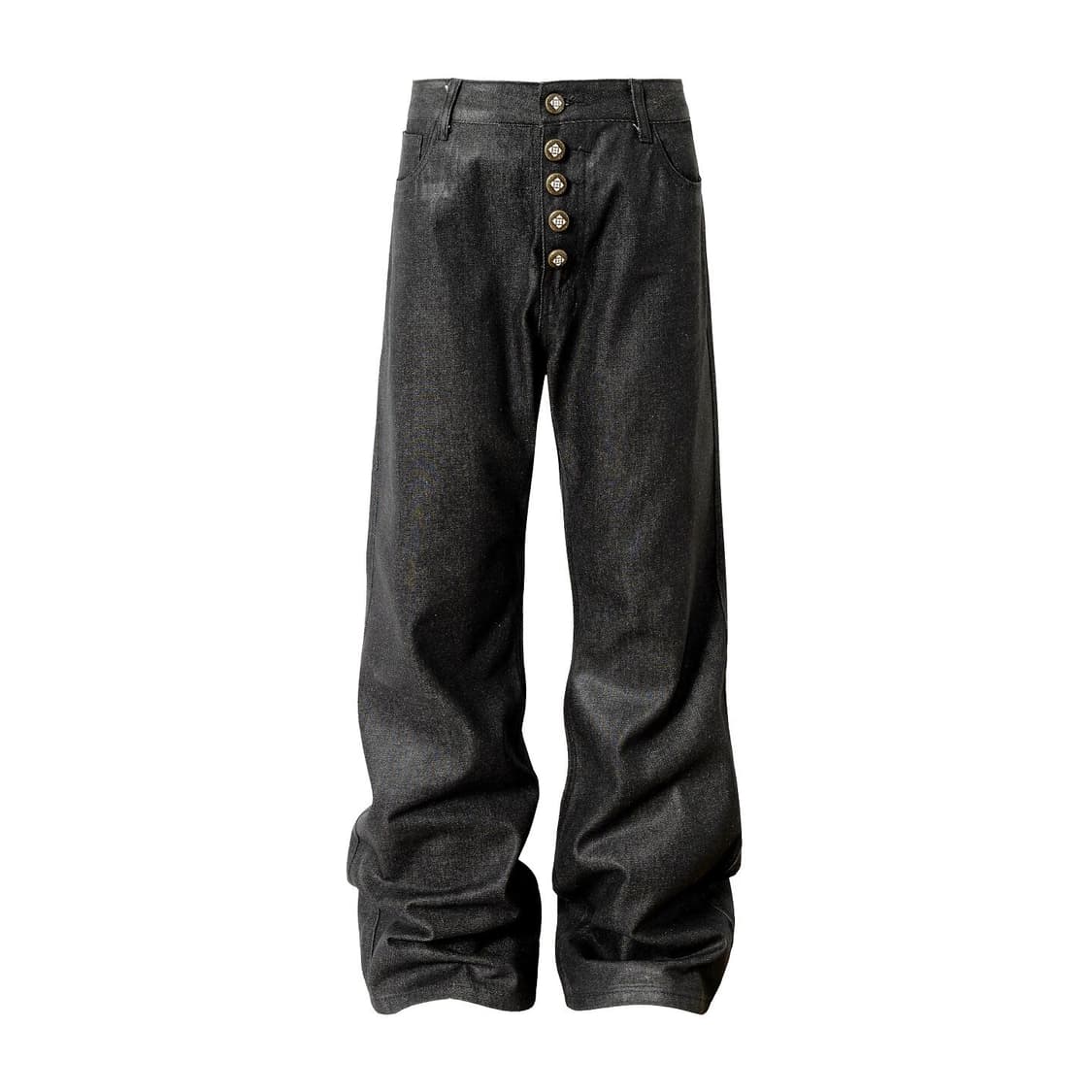 YADcrew 왁스 코팅 스트레이트 팬츠 (2color) 상품이미지1