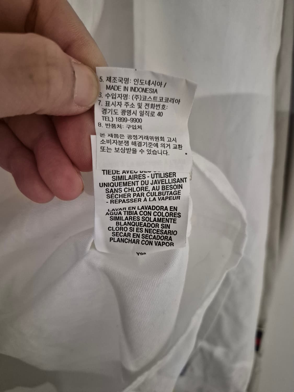 타미 힐피거 화이트 옥스포드 셔츠 (남녀공용) 상품이미지7