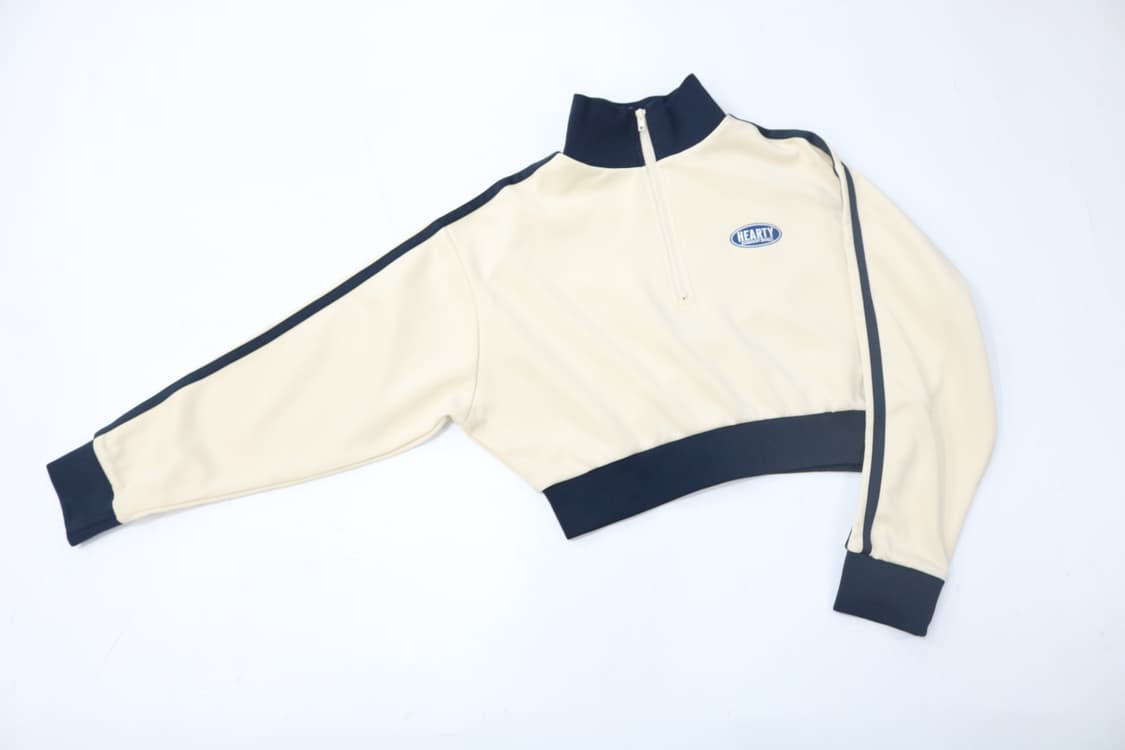 GRL 그레일 빈티지 하프 집업 크롭 트랙 자켓 (F) 상품이미지3