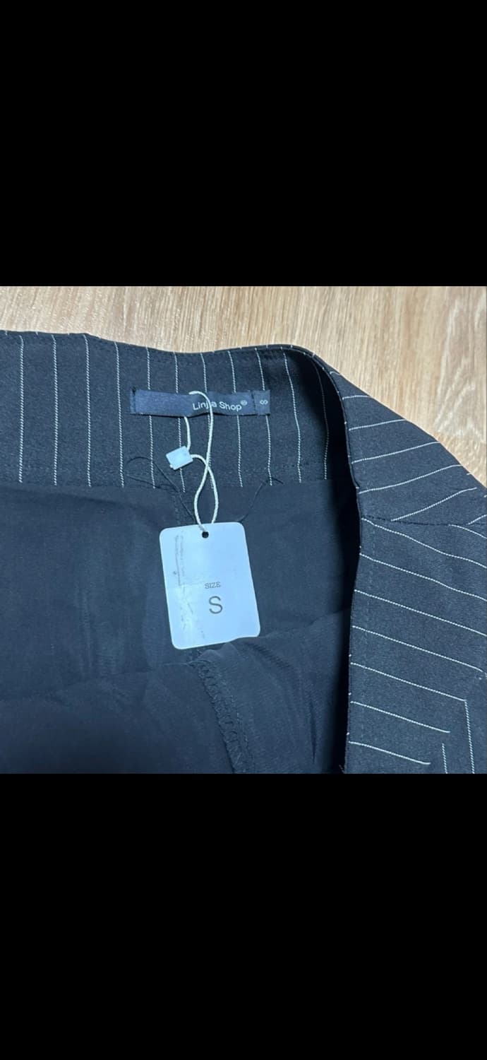 스트라이프 플리츠 스커트 S 상품이미지3