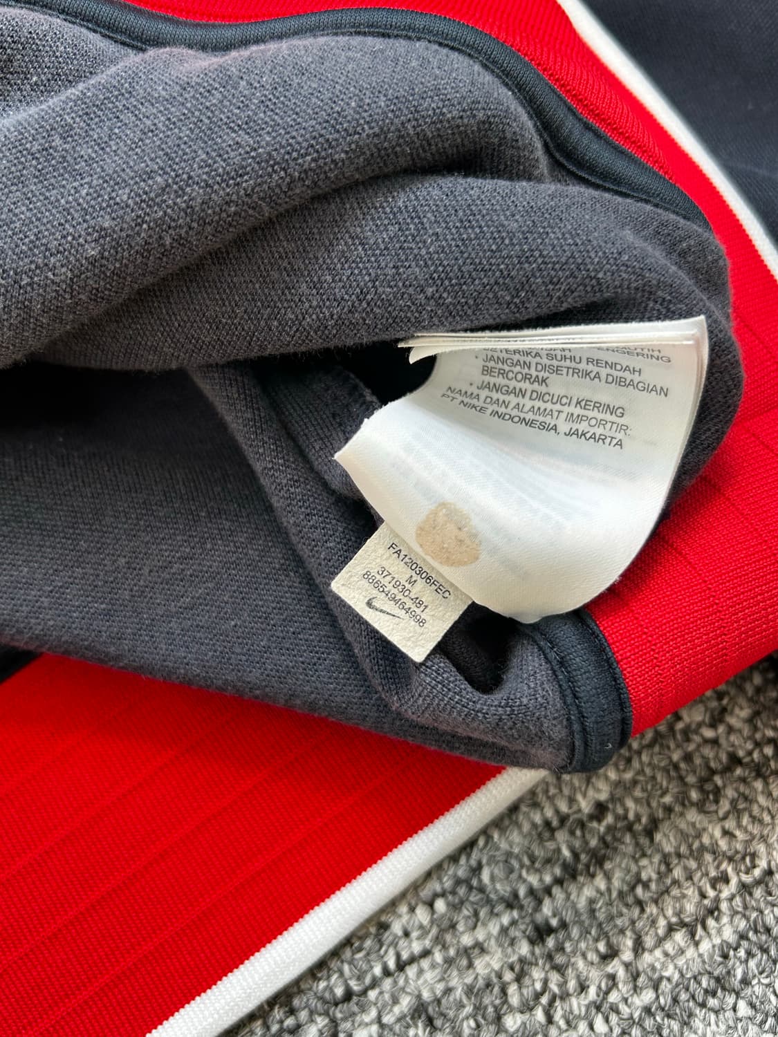 나이키 00s 네이비 레드 트렉탑 져지 M 상품이미지8