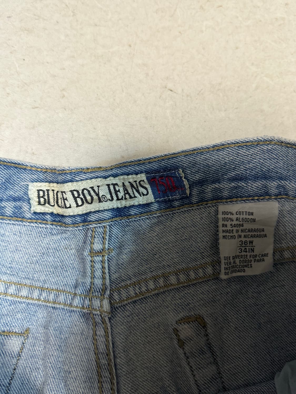 Bugle boy 빈티지 데님 팬츠 36/34 상품이미지5