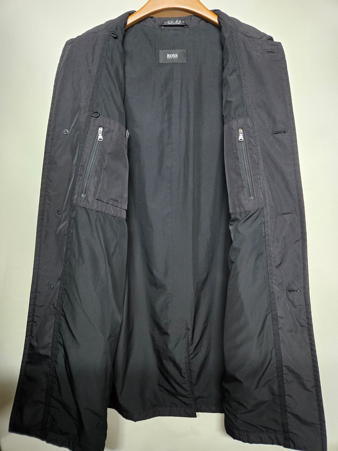 HUGO BOSS 남성 블랙 코트 38R 상품이미지3