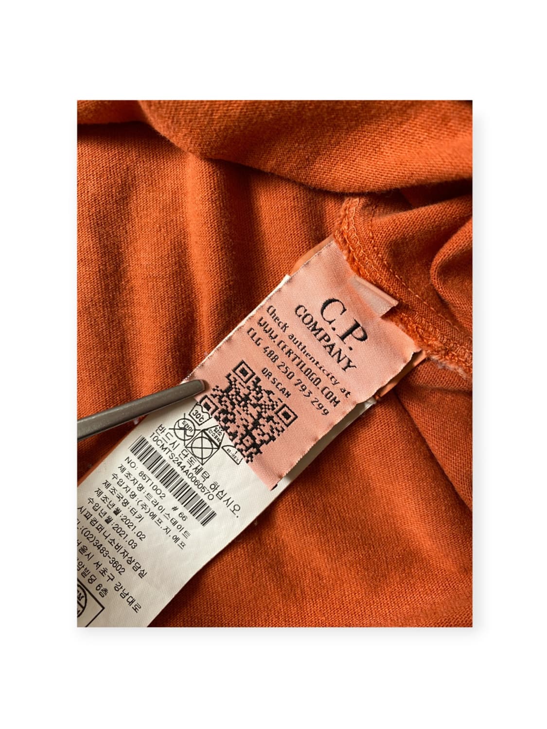 씨피컴퍼니 1/2 티셔츠 (Man XL) 상품이미지8
