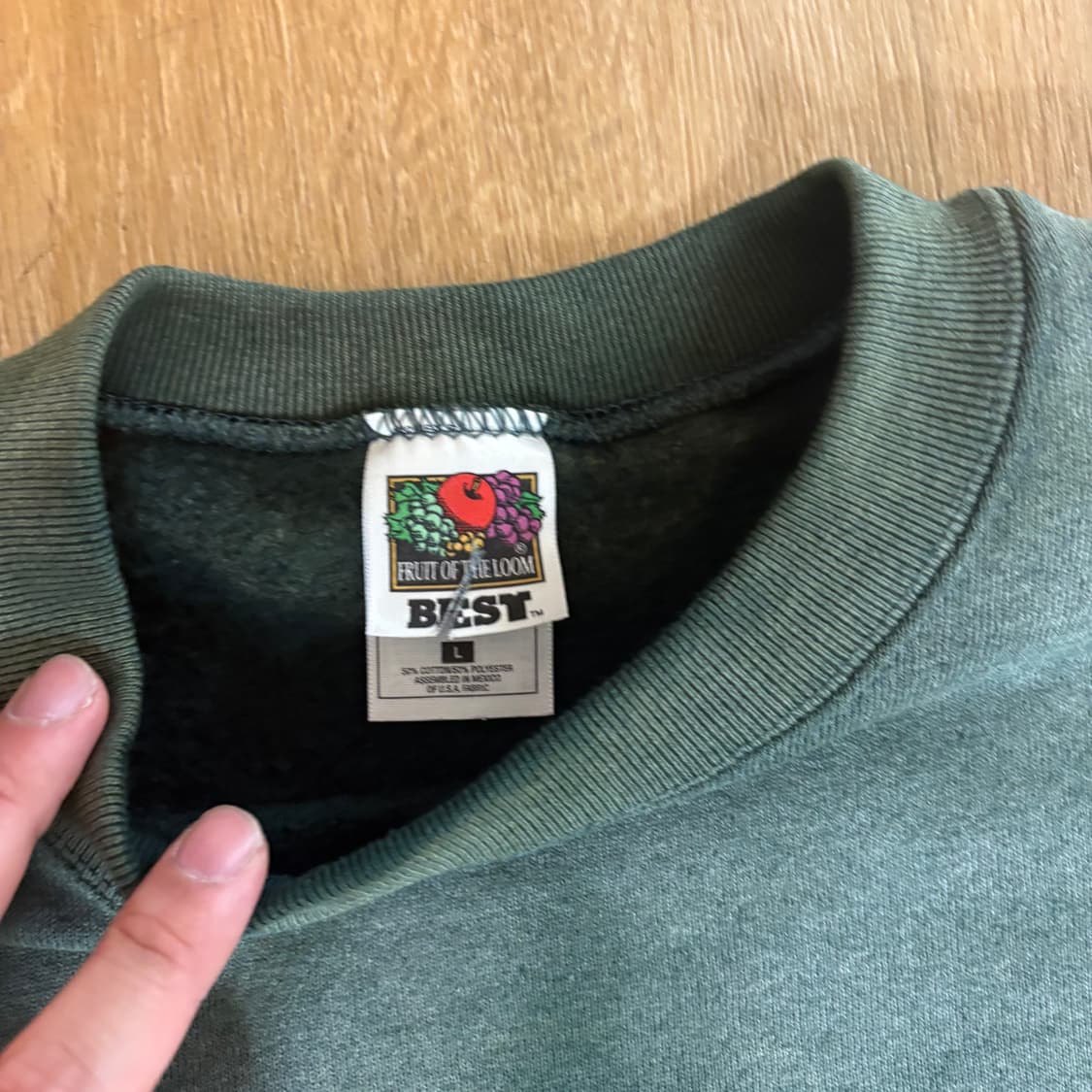 90s 플룻오브더룸 선페이드 스웻셔츠 L 상품이미지2