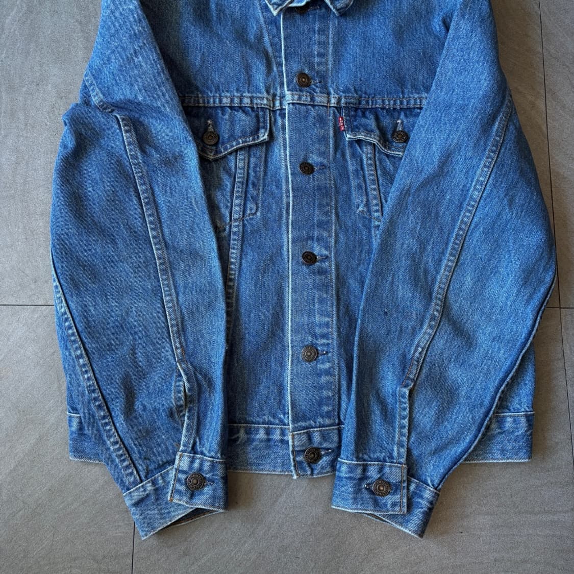 80년대 캐나다 생산 리바이스 75505 트러커 데님 자켓 상품이미지8