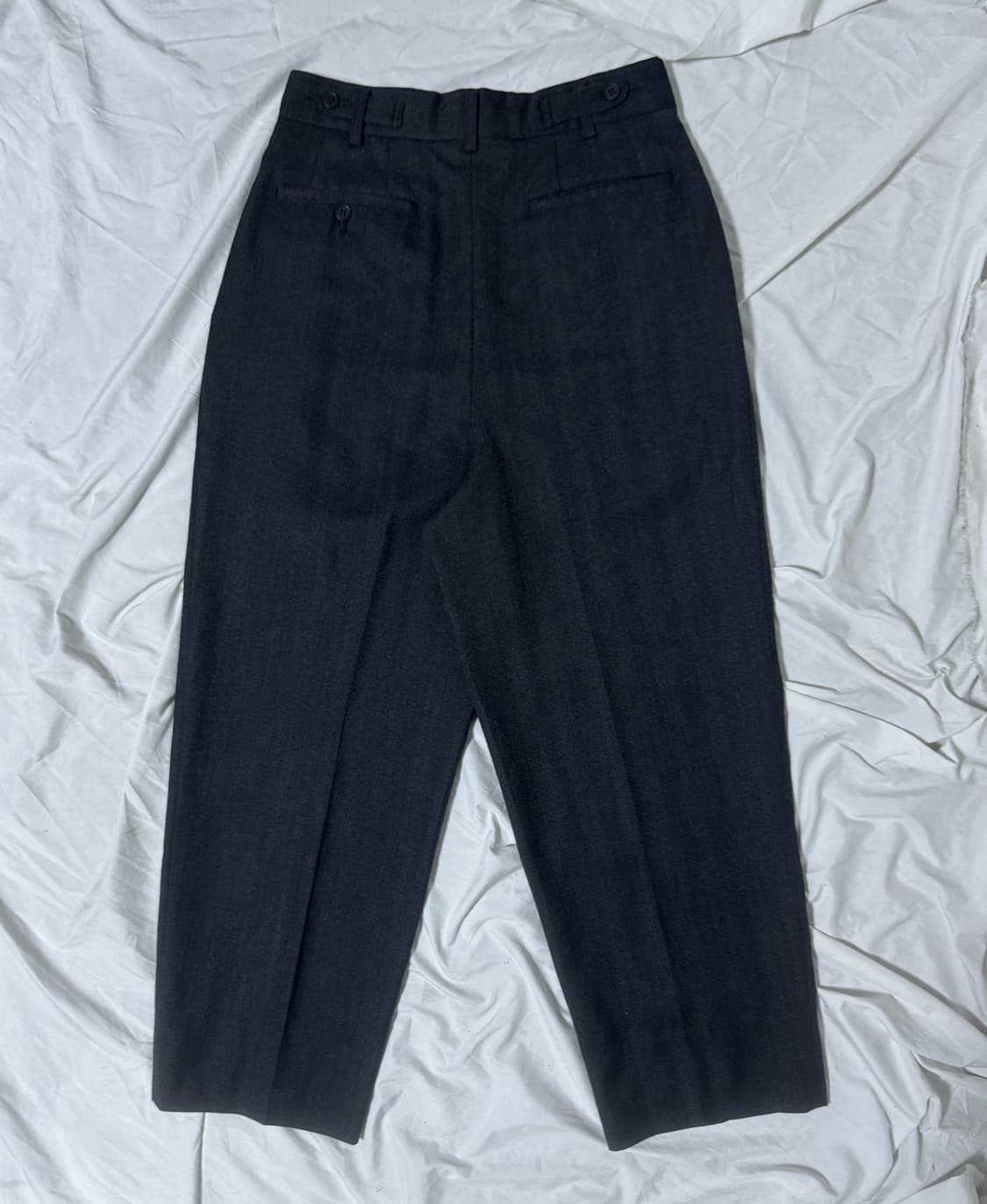 요지야마모토 lq ys for men 헤링본 울 슬랙스 구르카 팬츠 상품이미지2