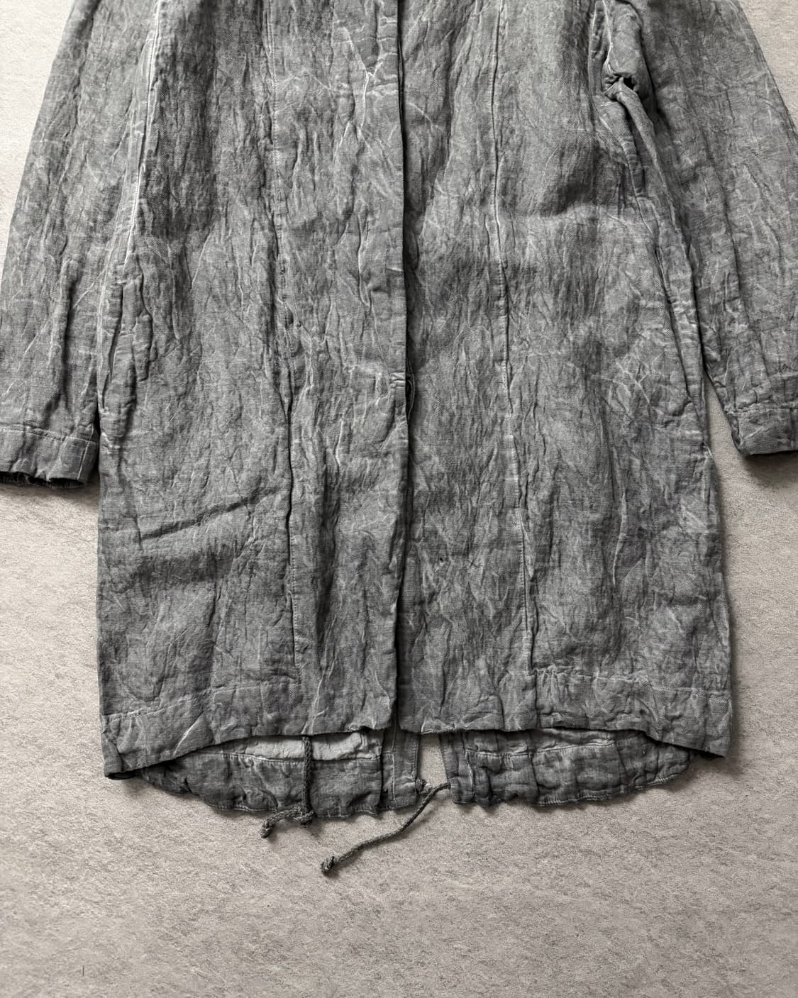 트랜짓 린넨 후드코트 상품이미지5