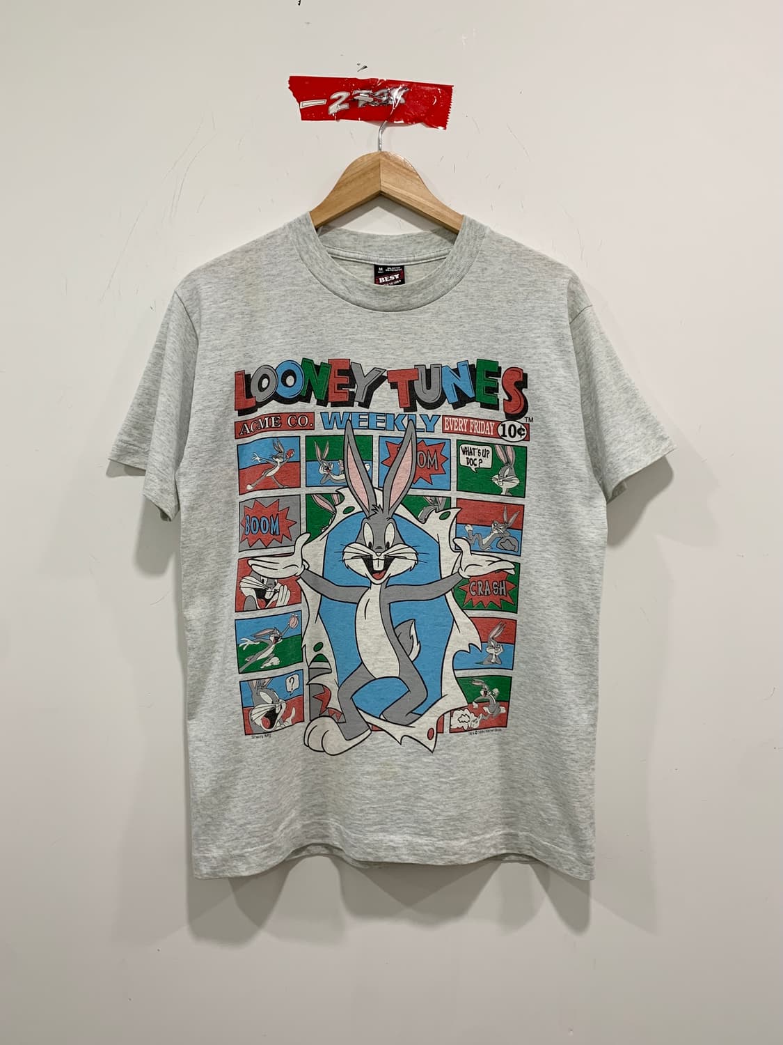(빈티지)90‘s Fruit of the Loom 벅스버니루니툰즈 반팔티 상품이미지2