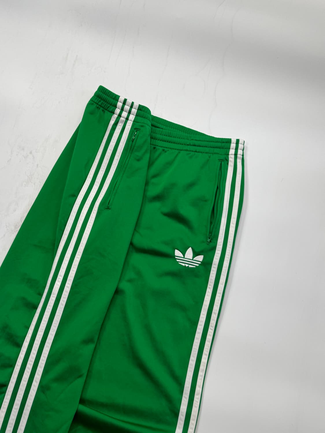 아디다스 삼선 파이어버드 그린 트랙팬츠 져지 와이드 바지 상품이미지3