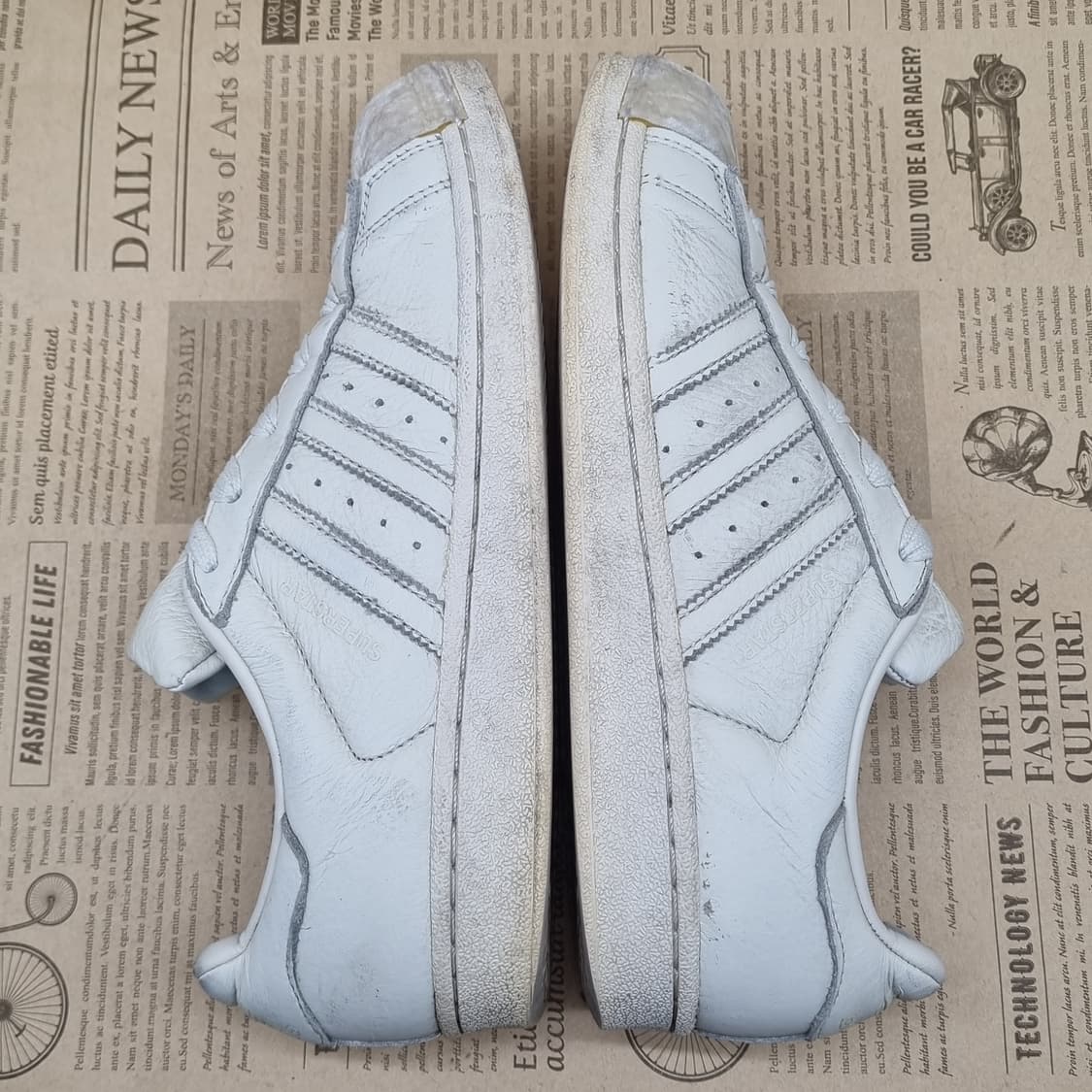 아디다스 슈퍼스타80S 흰색 스니커즈235 상품이미지5