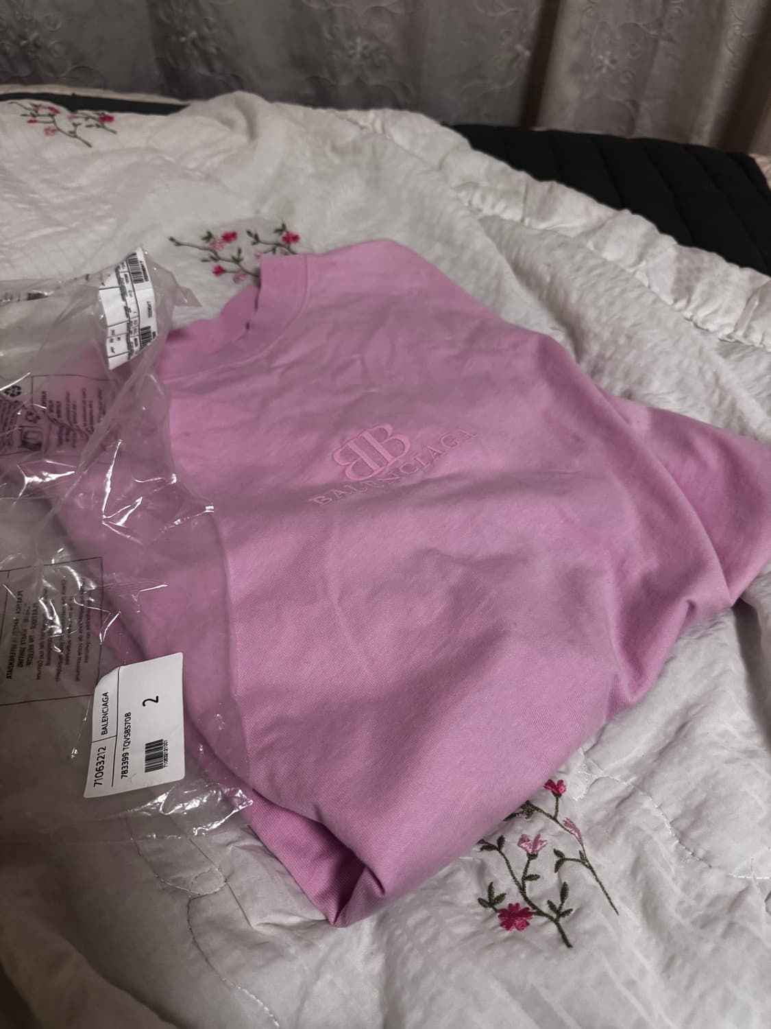 [2]발렌시아가 BB로고 로우컷 반팔 티셔츠(새상품급) 상품이미지1