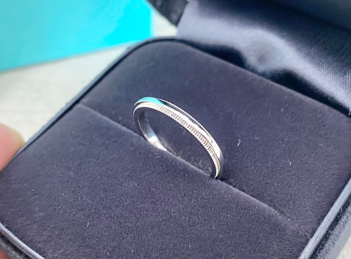 티파니 밀그레인 PT950 백금 49호 2mm 링(국내9호) 상품이미지1