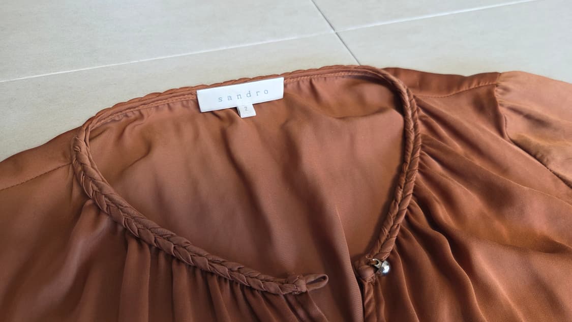 산드로 애니홀 브라운 롱 원피스  상품이미지4