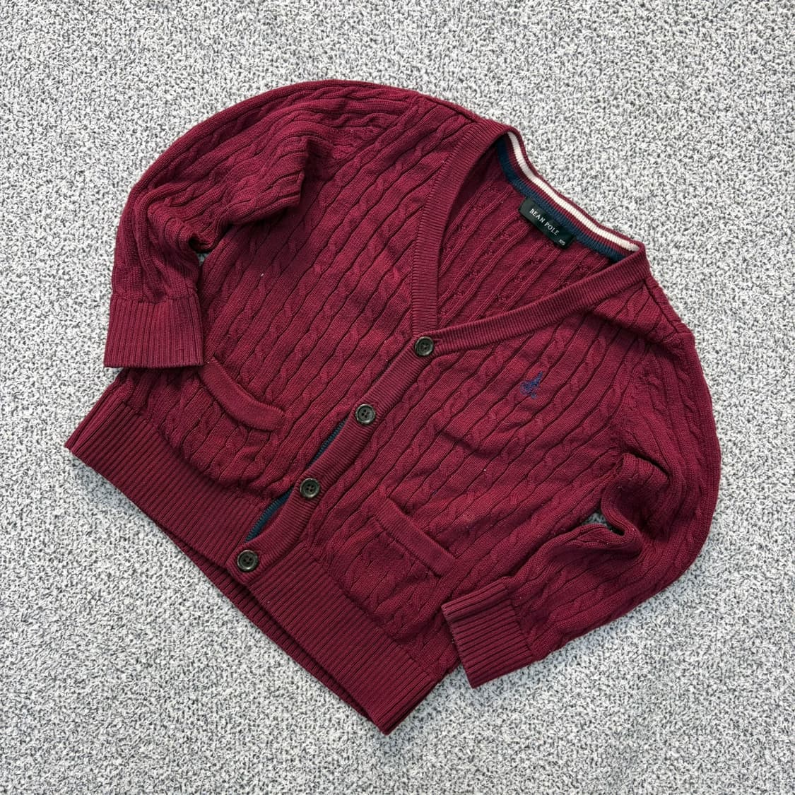 105 빈폴 키즈 케이블 니트 가디건 0325J 상품이미지1