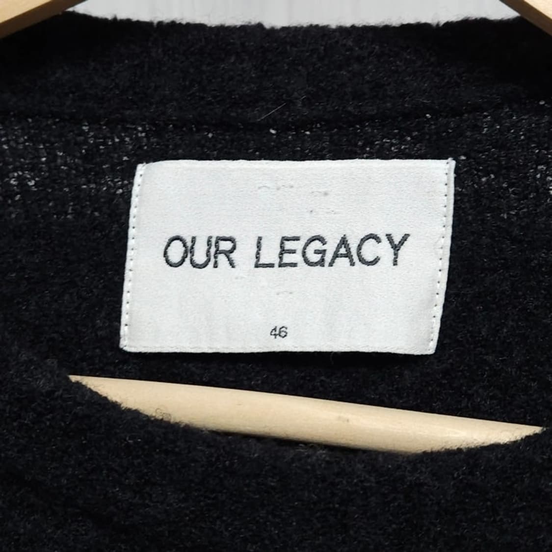 S사이즈 Our Legacy 아워레가시 울 블렌드 니트 블랙 상품이미지4