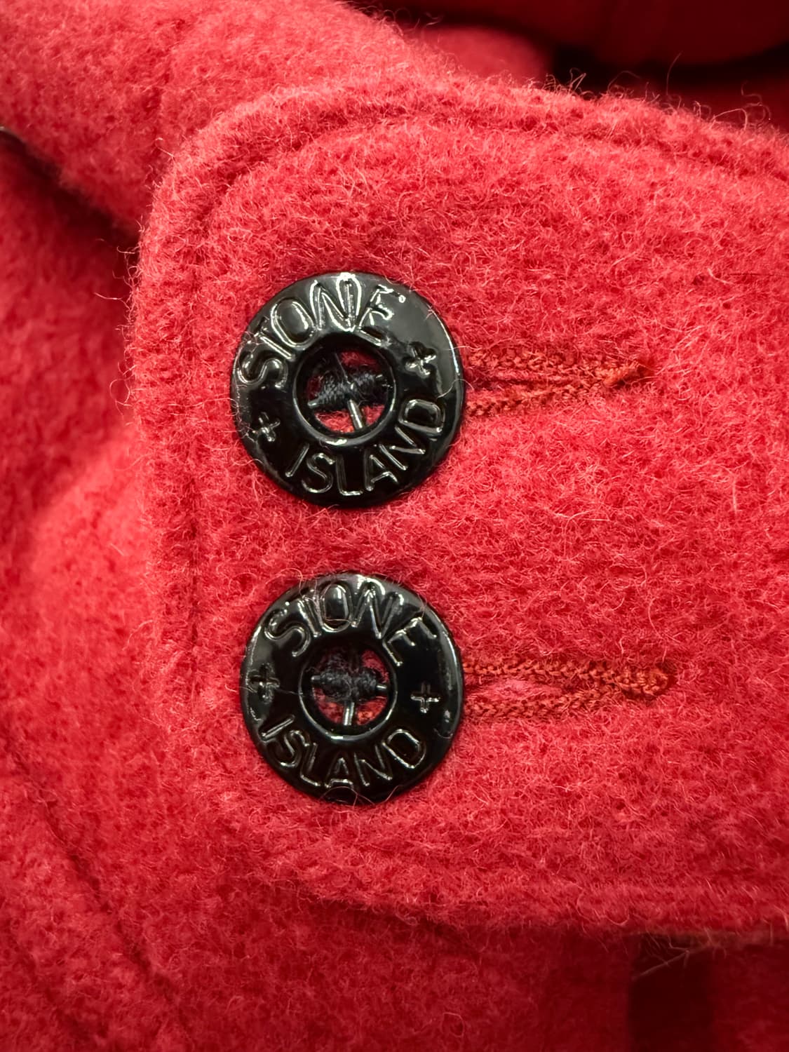 스톤아일랜드 90A/W MONTGOMERY COAT - RED 상품이미지5