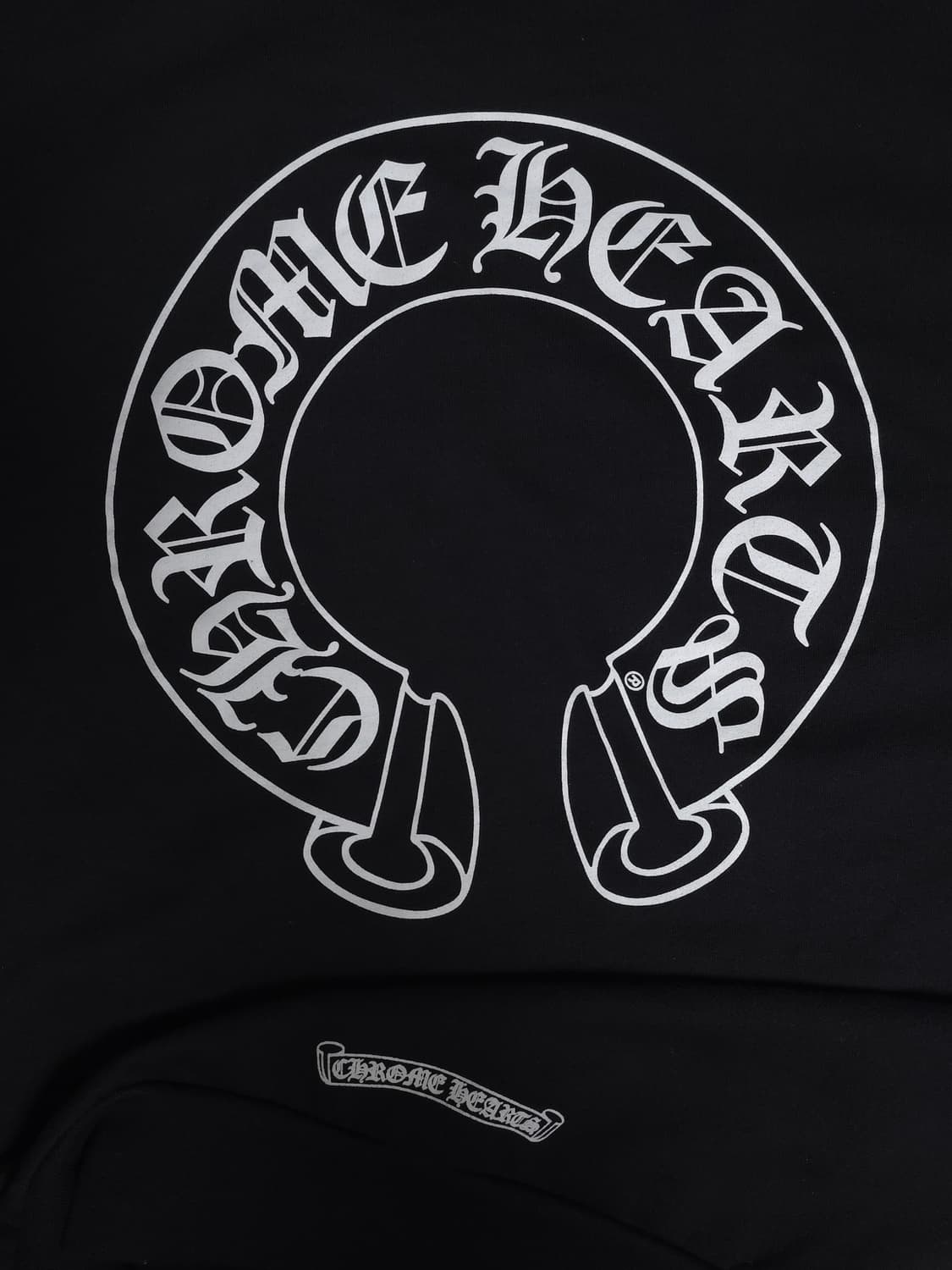 [M] 크롬하츠 홀스슈 플로랄 퍽유 후드집업 블랙 상품이미지5