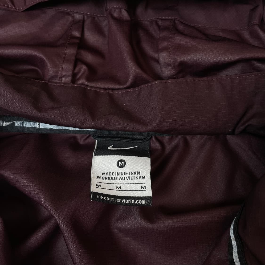 나이키 레드 브라운 투톤 나일론 바람막이 자켓 M 상품이미지4