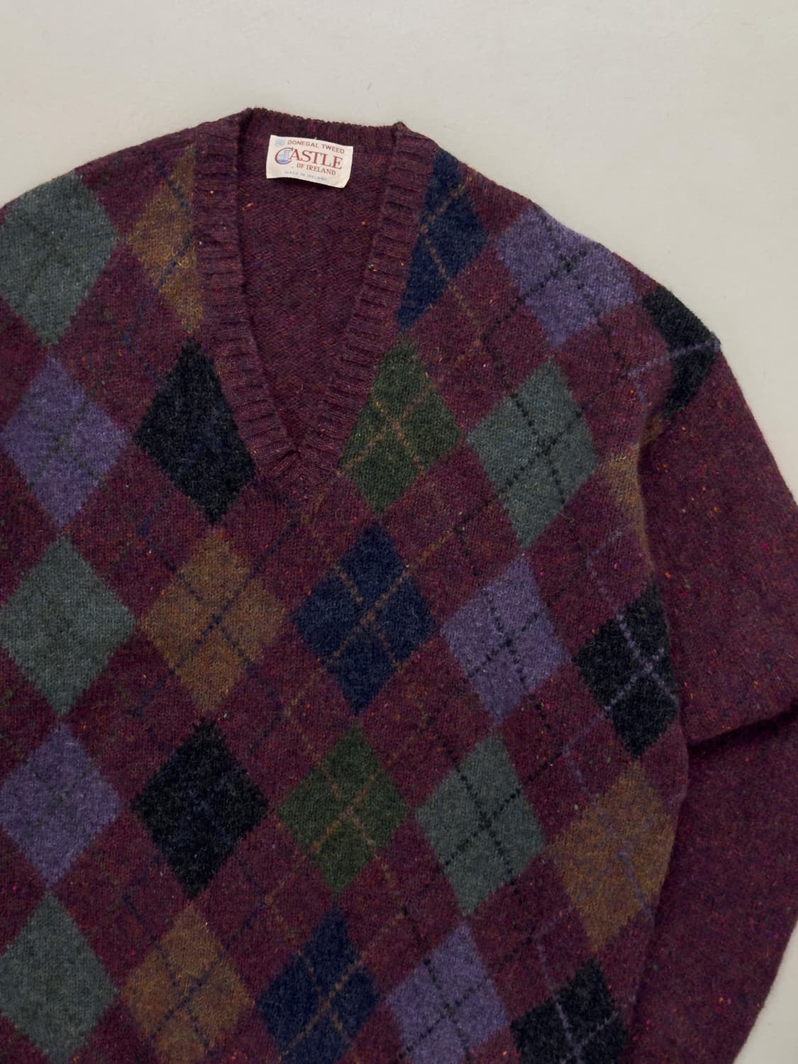 도네갈 트위드 아일랜드 아가일 스웨터 상품이미지2