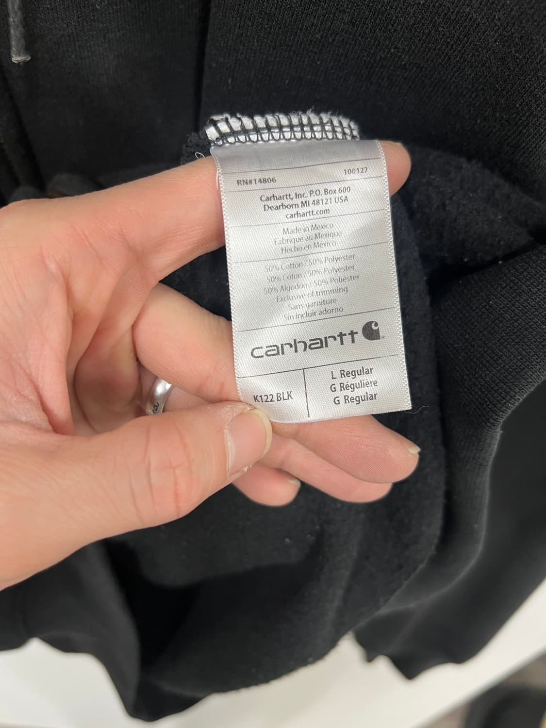 칼하트 오리지널 핏 오버핏 후드집업 상품이미지6