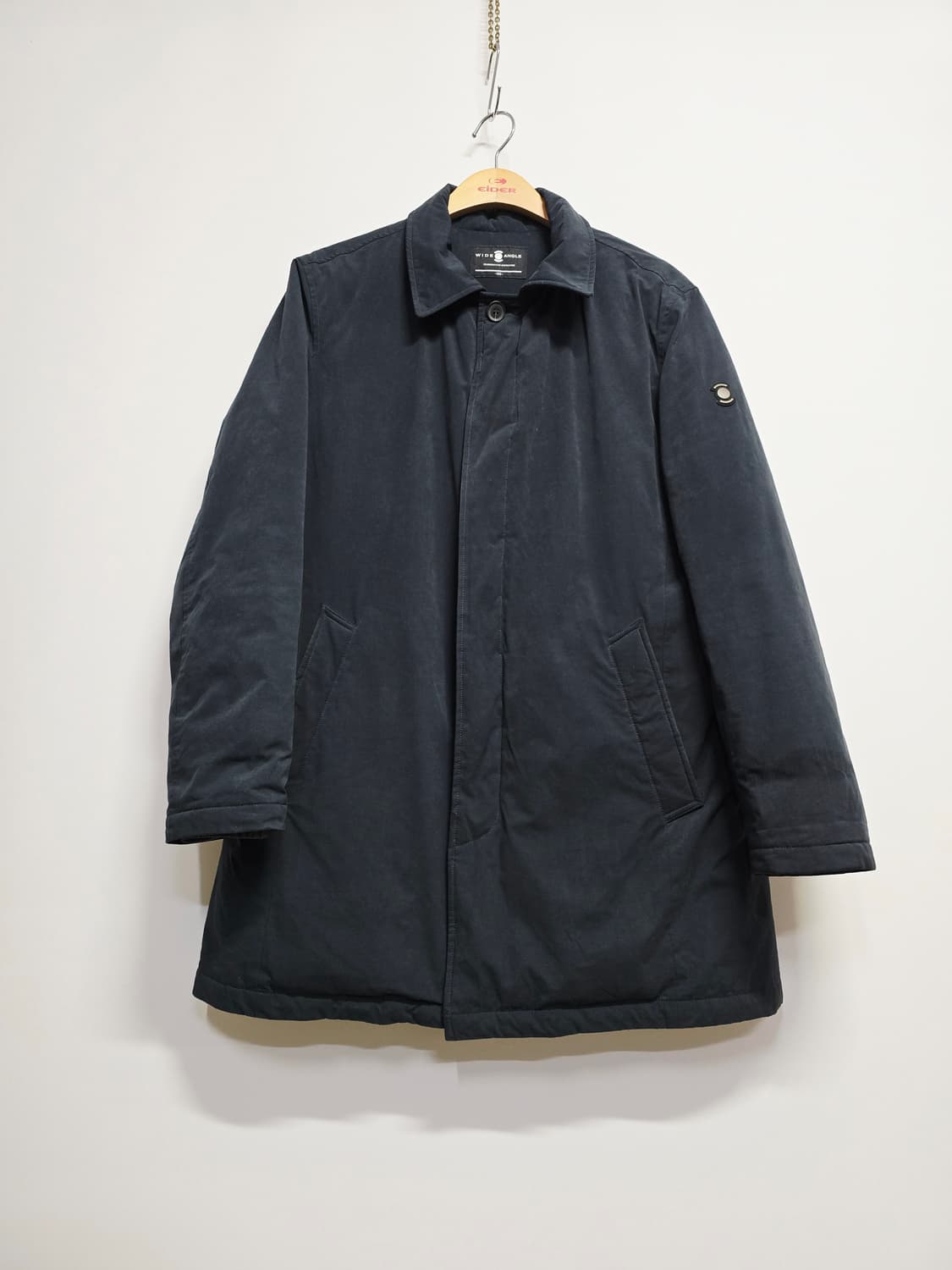 WIDE ANGLE 남성 코트 구스다운 블랙100 상품이미지1