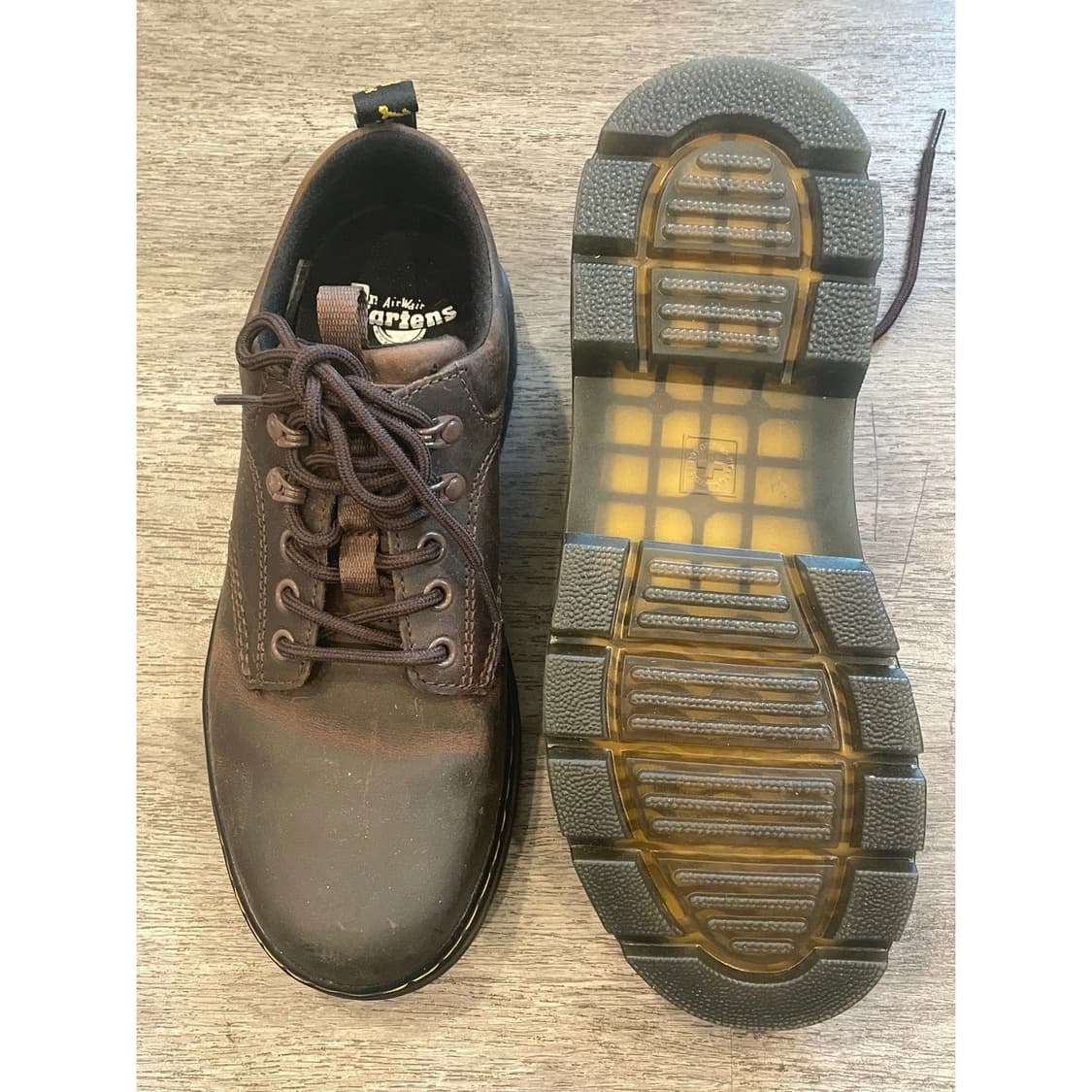 닥터마틴 리더 와이오밍 레더 유틸리티 슈즈 브라운 상품이미지4