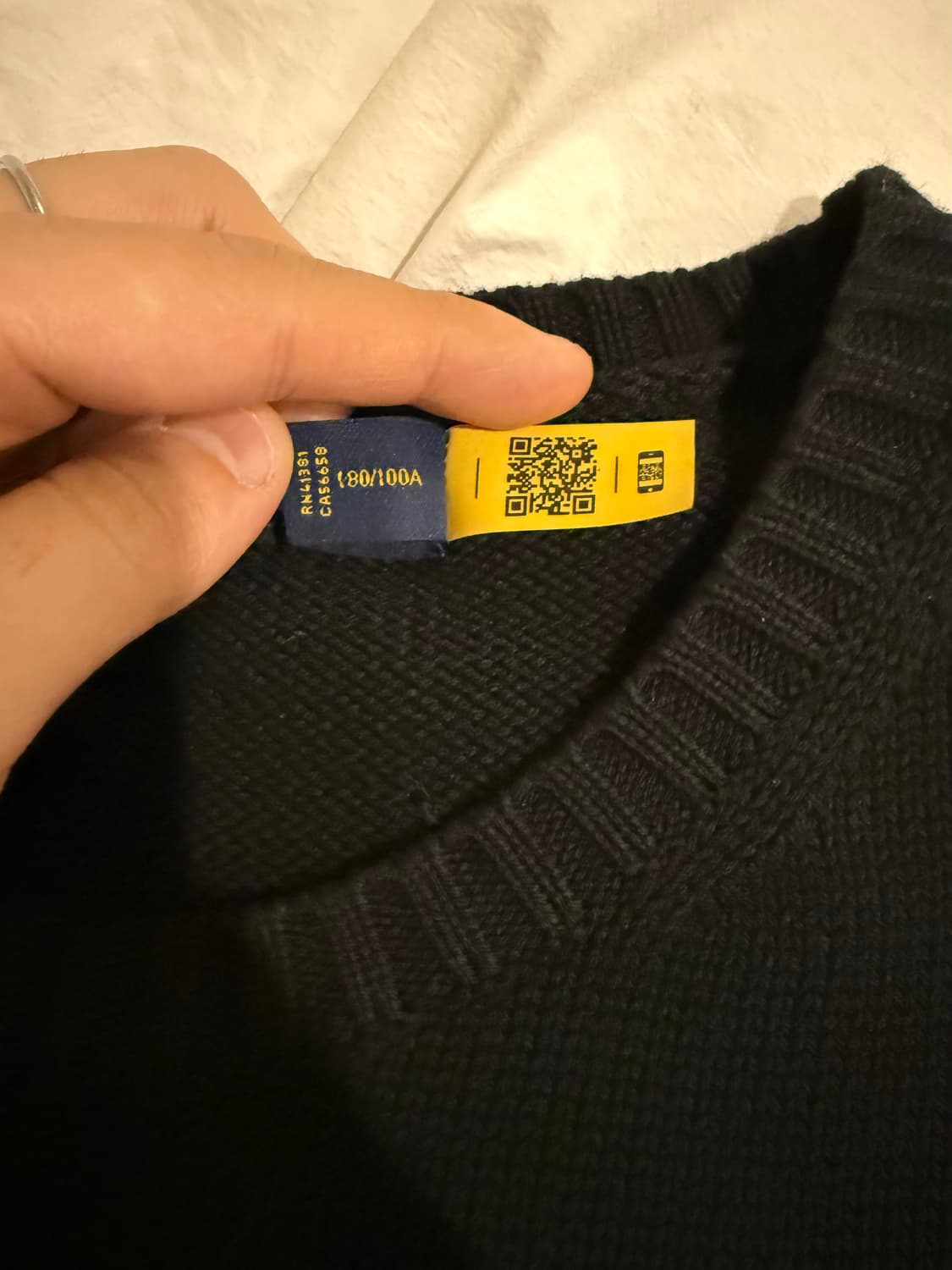 [폴로] 코튼 크루넥 스웨터 L 상품이미지5