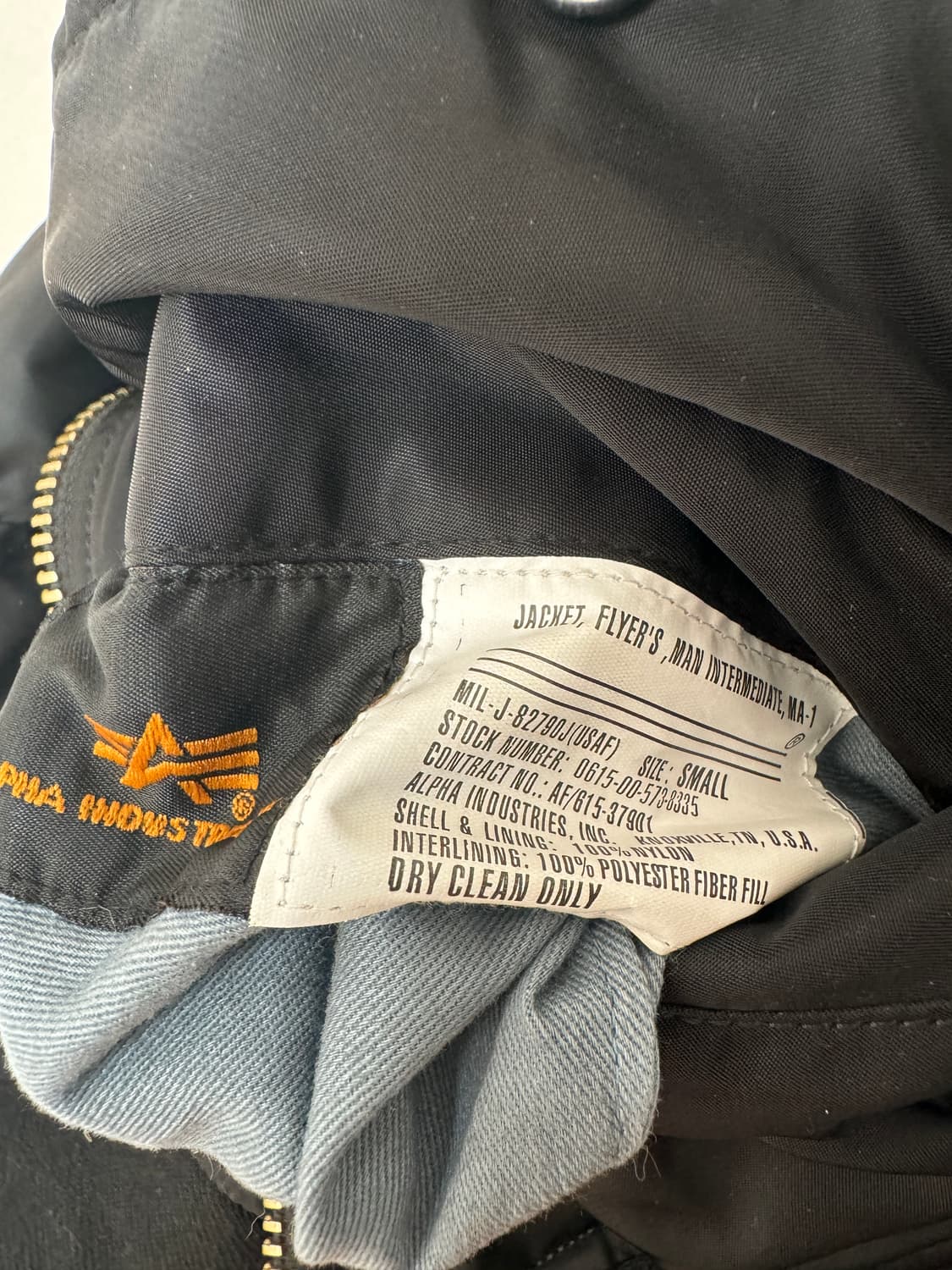 알파인더스트리 리버시블 항공점퍼 S 상품이미지4