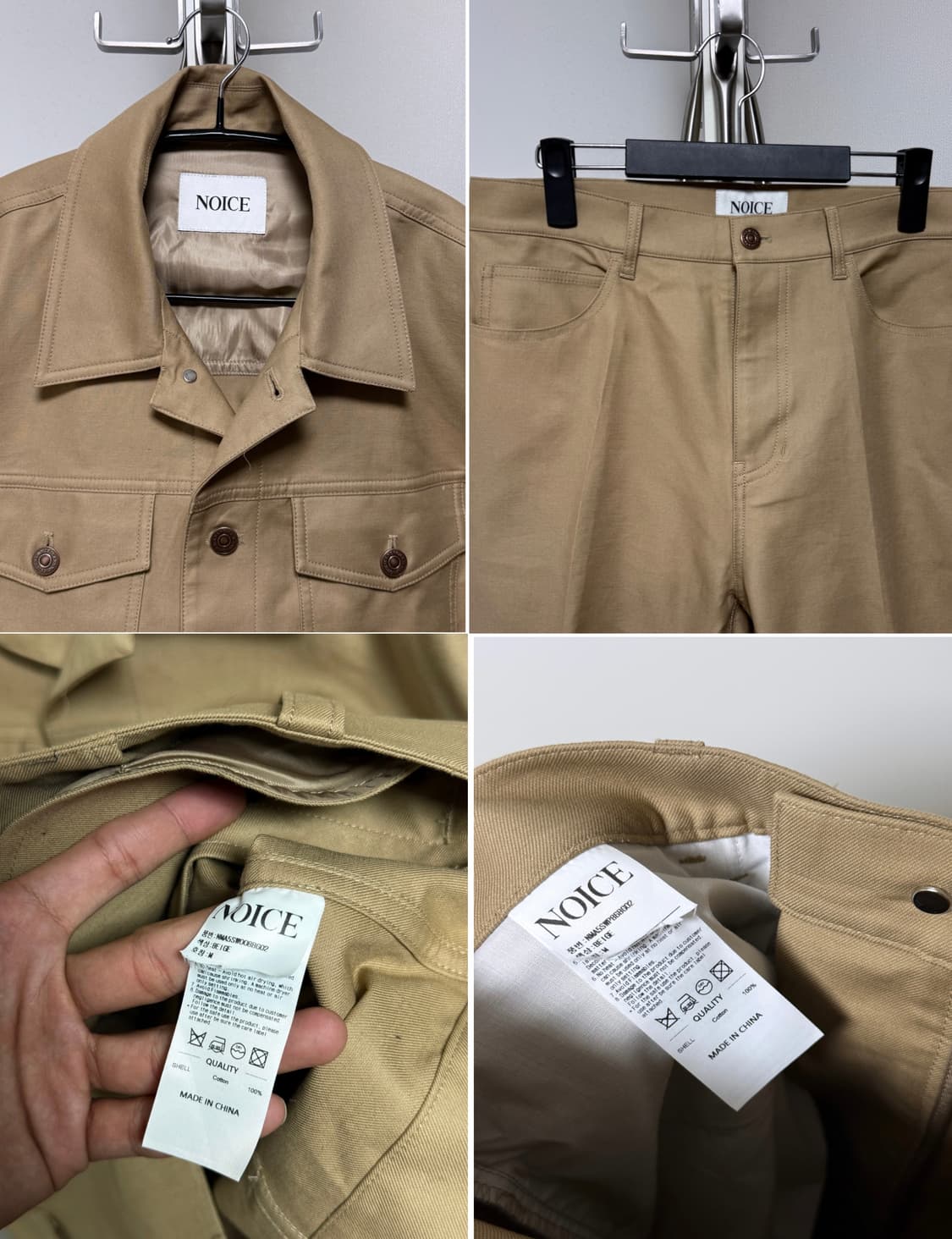 노이스 25SS 트러커 셋업 M, M 상품이미지10