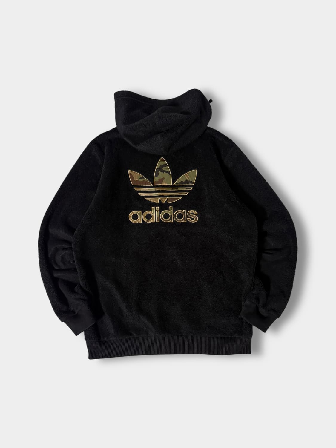 아디다스 루즈핏 카모 빅로고 파이어버드 플리스 후드집업 상품이미지1