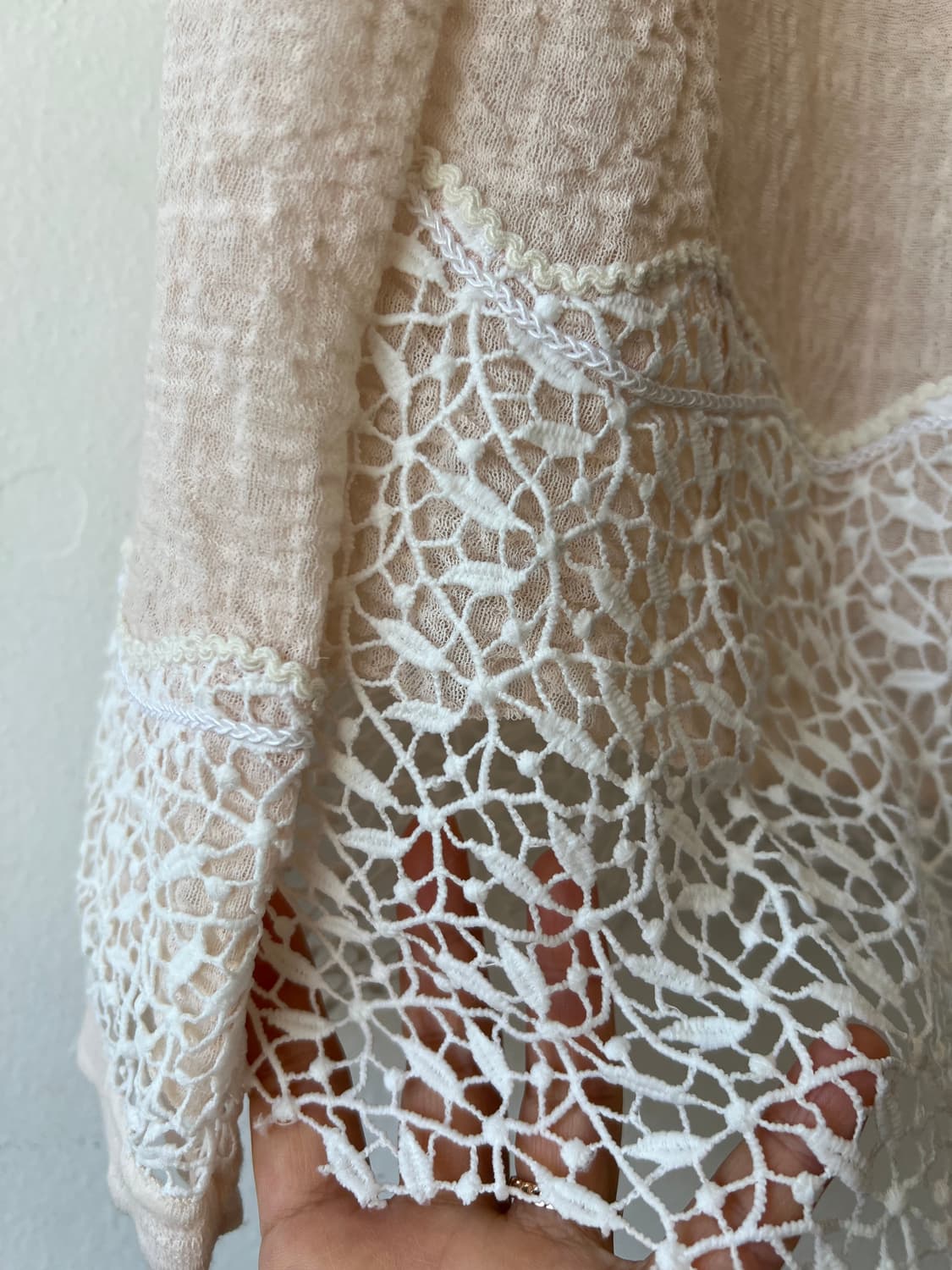 시스템 여성 피치핑크 자수가디건 코튼가디건  상품이미지4