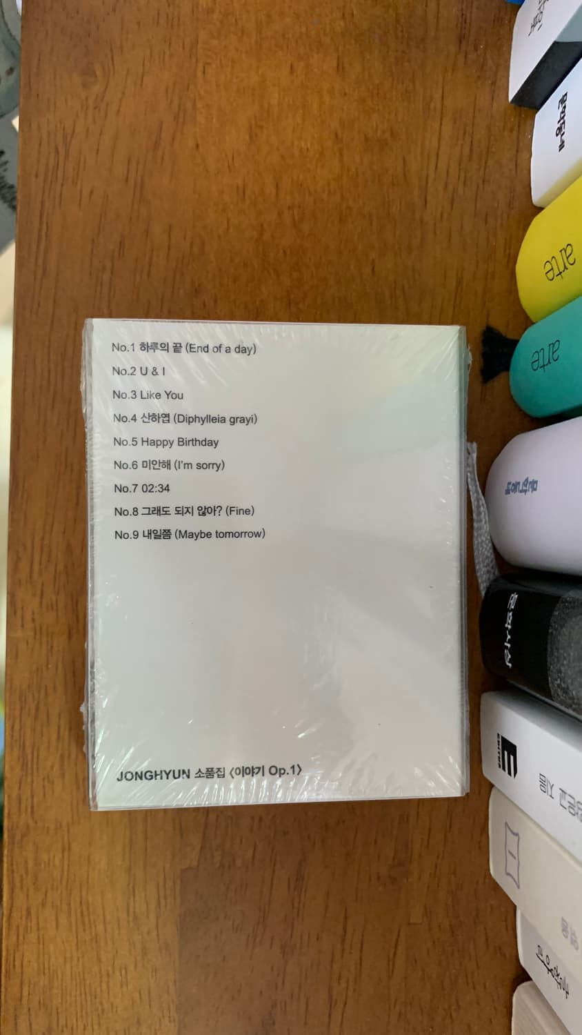 미개봉 샤이니 종현 소품집 이야기 Op.1 키노 상품이미지2