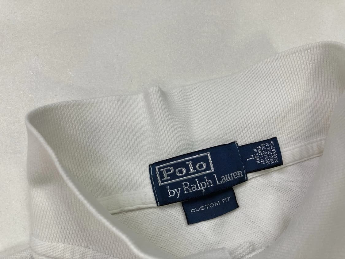 폴로 랄프로렌 빅포니 메시 카라티 화이트 블랙 상품이미지5