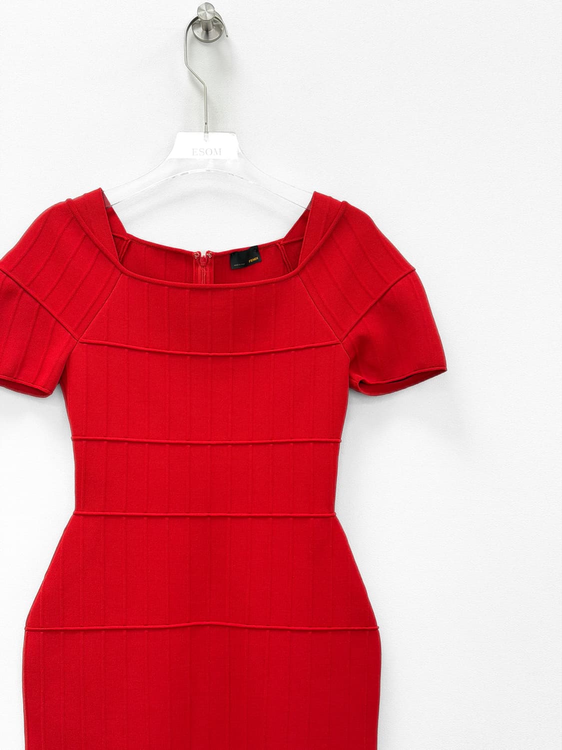 펜디 레드 바디콘 드레스 상품이미지2