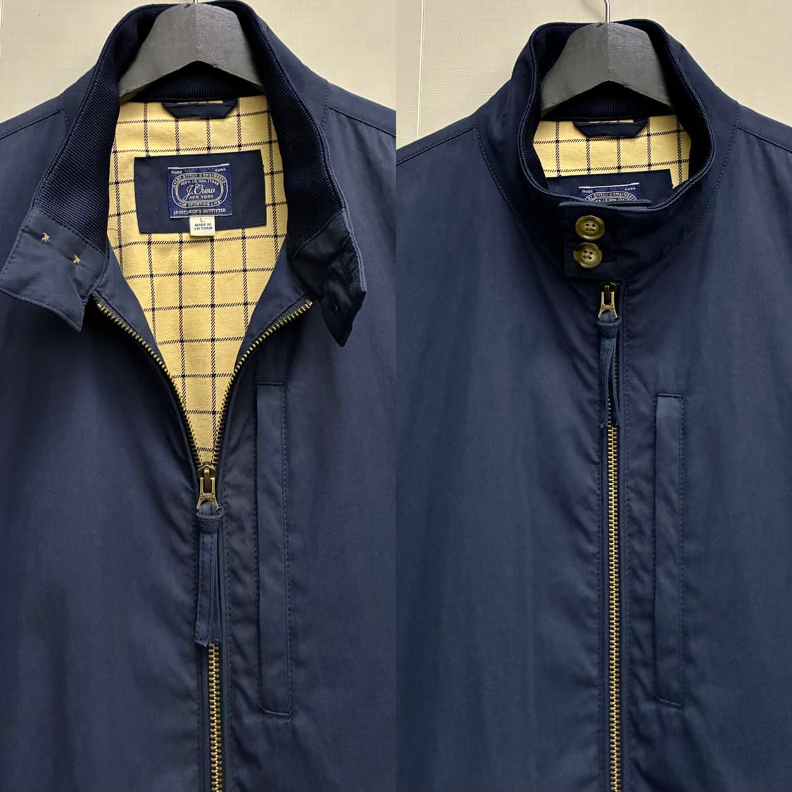 (L/103)J.Crew 제이크루 코튼 나일론 해링턴자켓 바라쿠타 상품이미지3