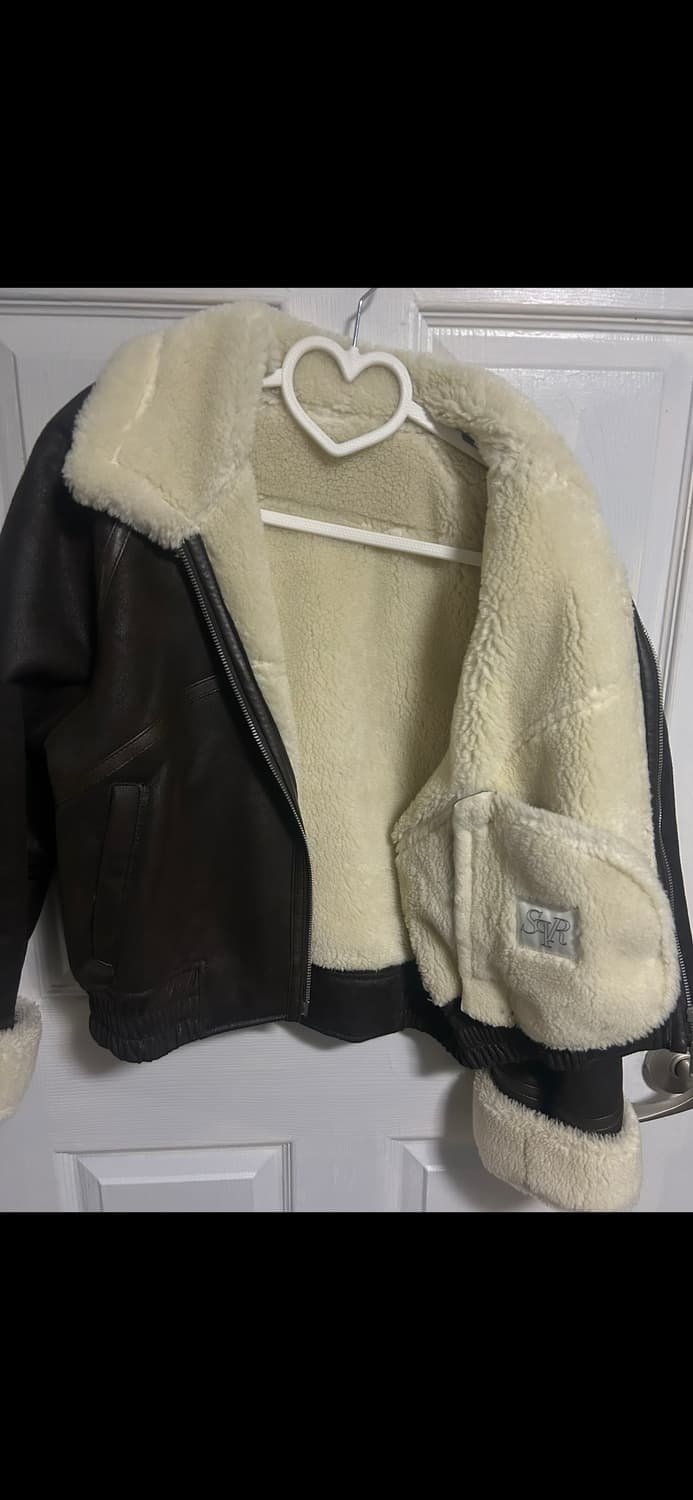 투톤 무스탕 퍼자켓 상품이미지3