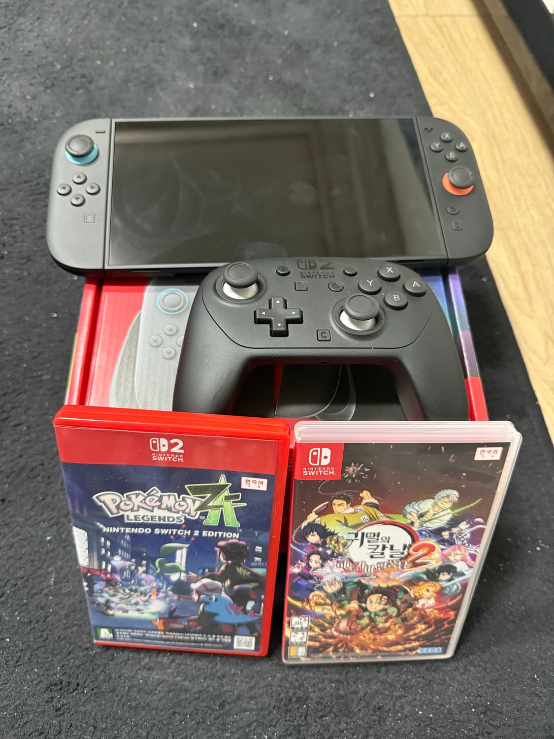 닌텐도 스위치2 풀구성 프로콘+포켓몬스터za+귀멸의칼날2 상품이미지1