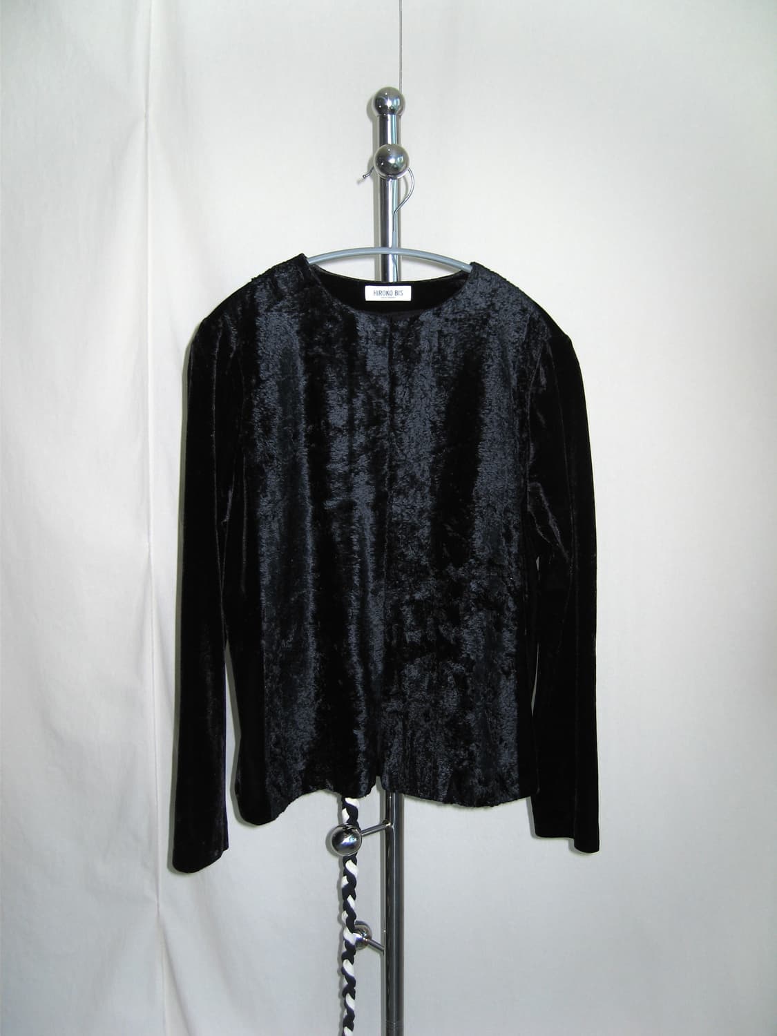 Hiroko Bis 벨벳 퍼 텍스처드 가디건 상품이미지1