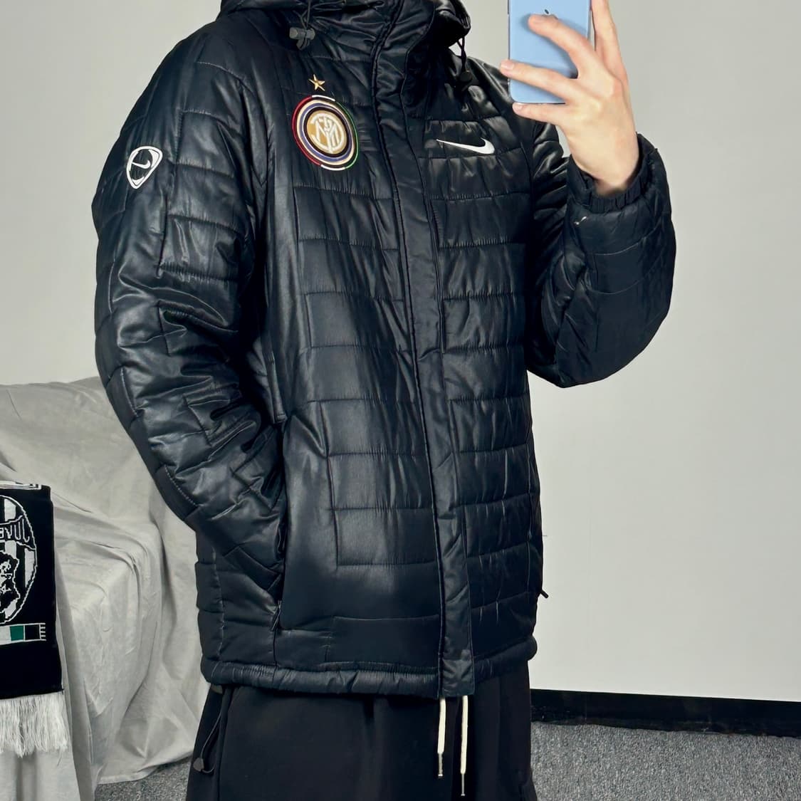 나이키 올드스쿨 인터밀란 경량패딩 S  상품이미지1