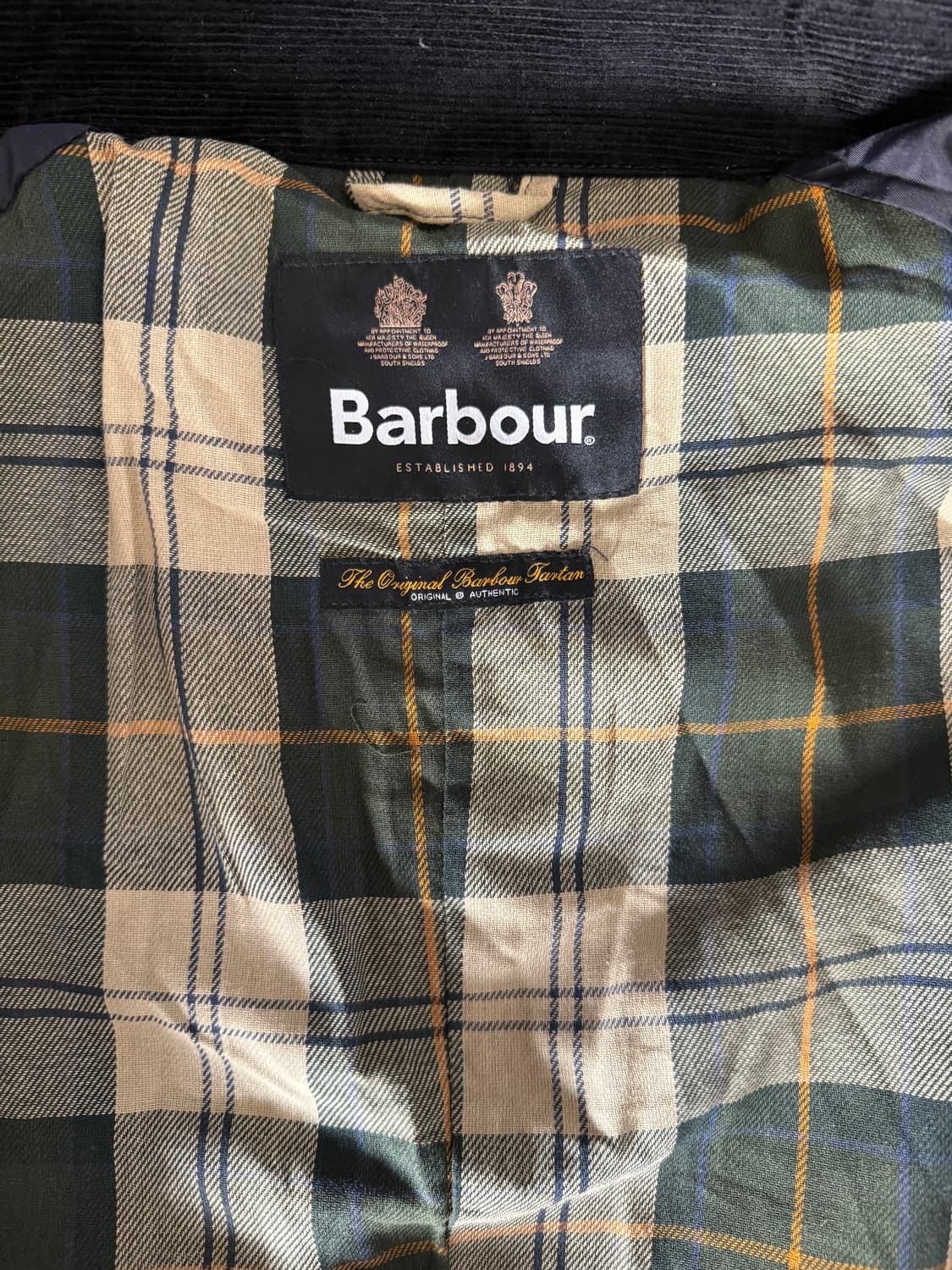 바버 애쉬비 자켓 XL (블랙) / 왁스감 거의 없음 / 상태 좋음 상품이미지5