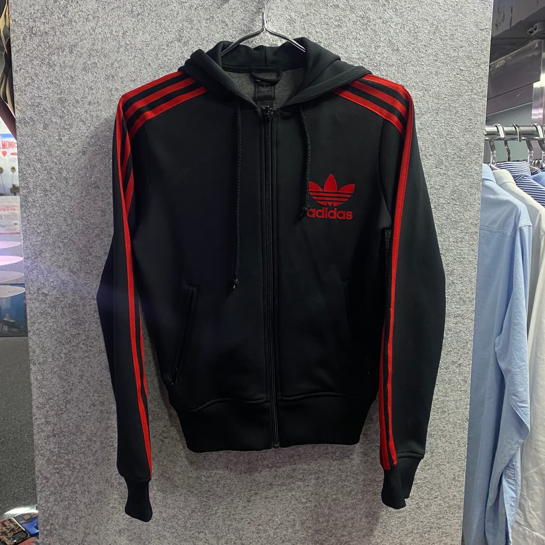 아디다스 00s 오리지널 블랙 배색 후드 트랙탑 져지 B3034  상품이미지2