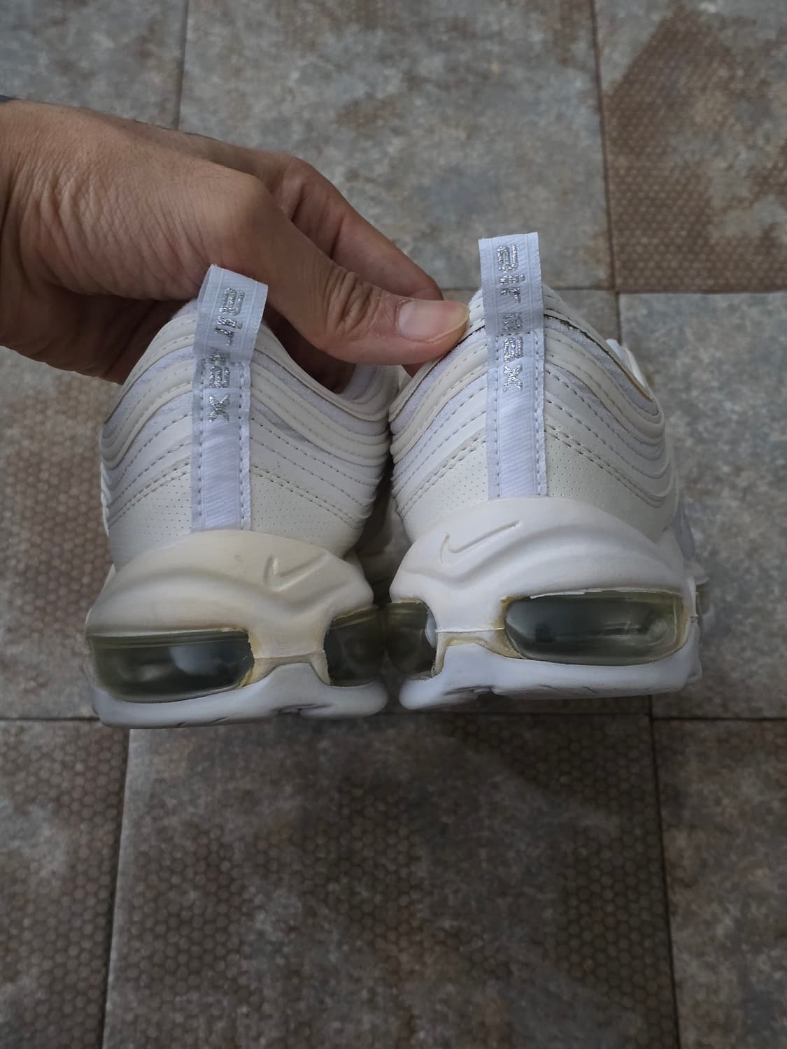 (240)나이키 에어맥스 97 트리플 화이트 상품이미지9