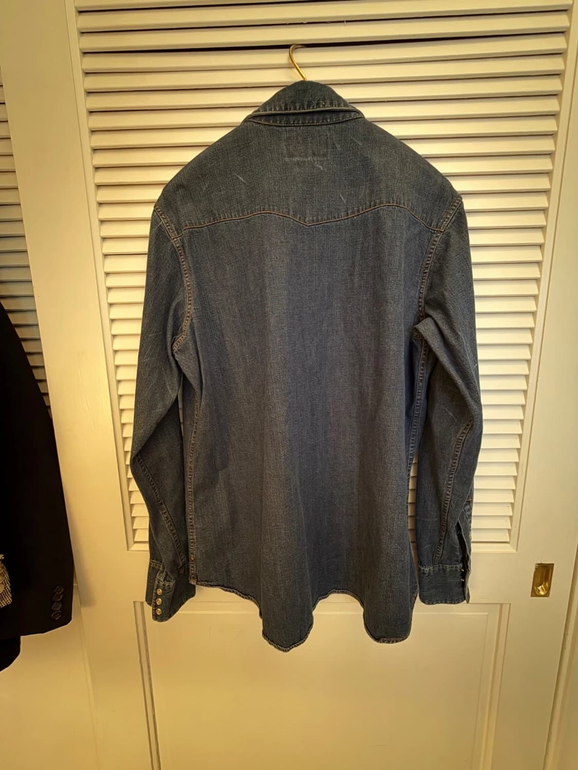 RRL 더블알엘 슬림 핏 데님 웨스턴 셔츠 상품이미지7