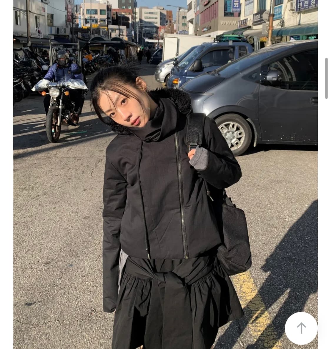 우화 모피 후드 크롭 패딩(FUR HOOD CROP PADDING) 상품이미지2