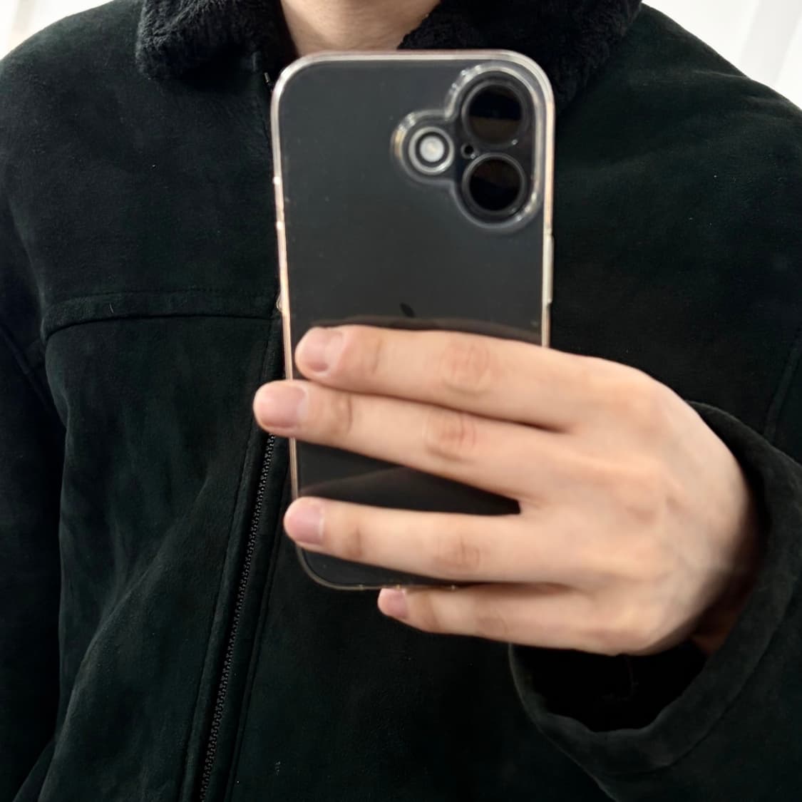 입생로랑 양털 양가죽 스웨이드 무스탕 자켓 상품이미지3