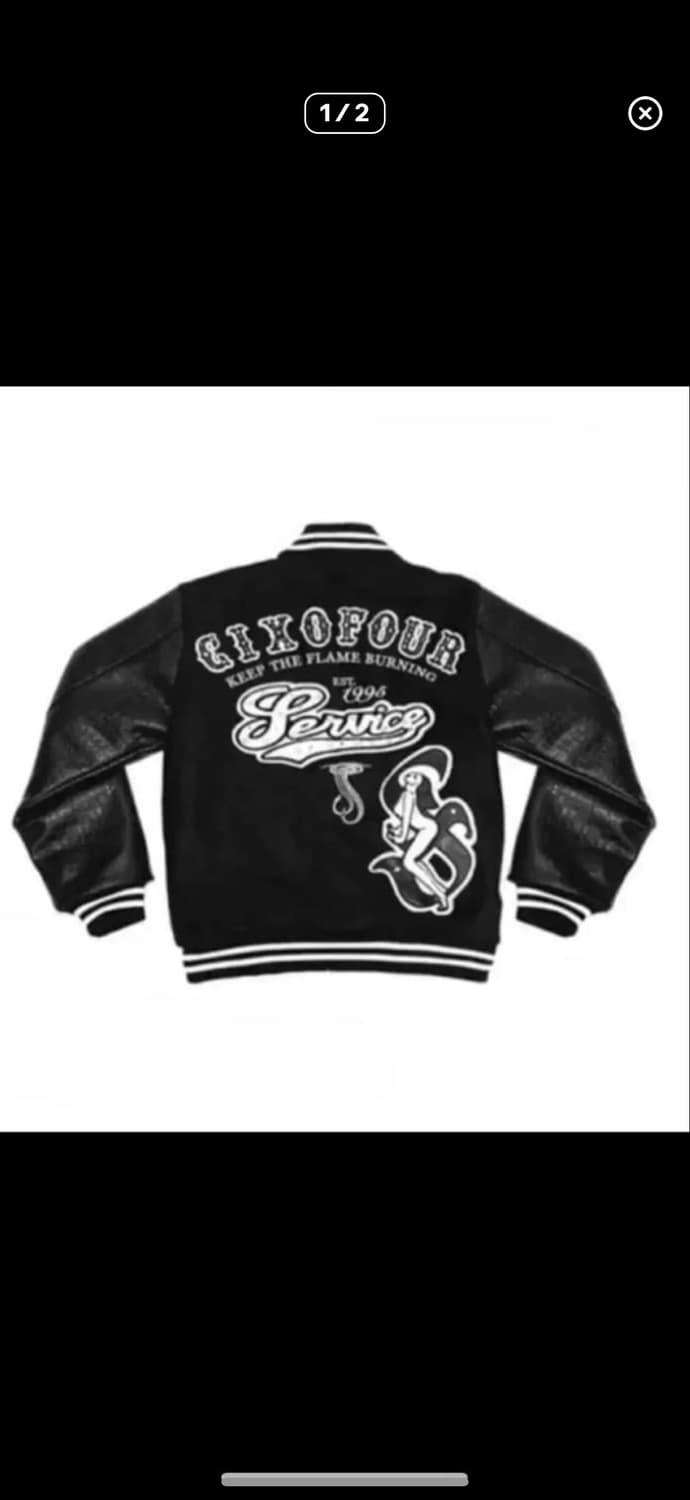 604 바시티자켓 M 블랙 상품이미지1