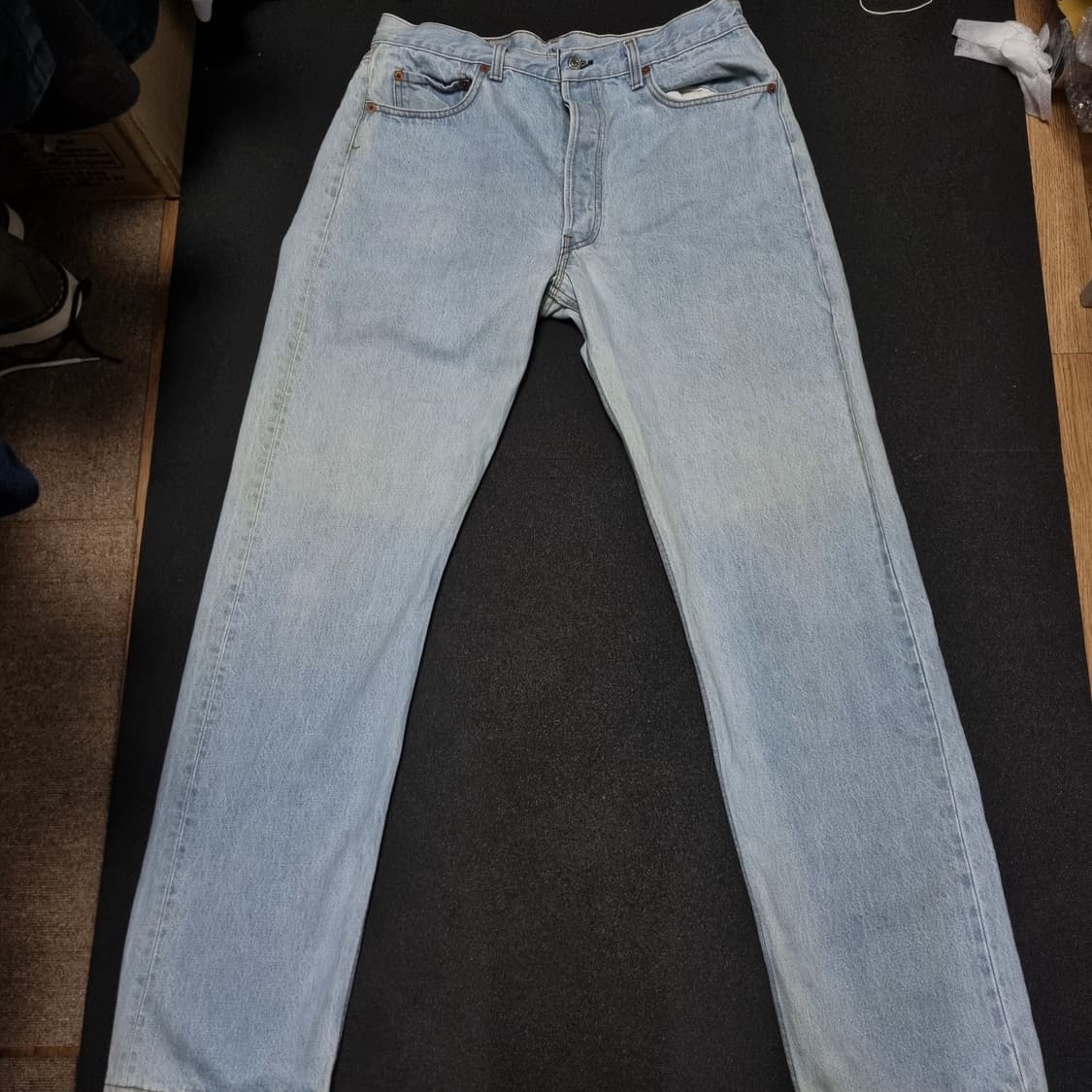 리바이스 501 made in usa 연청 상품이미지5